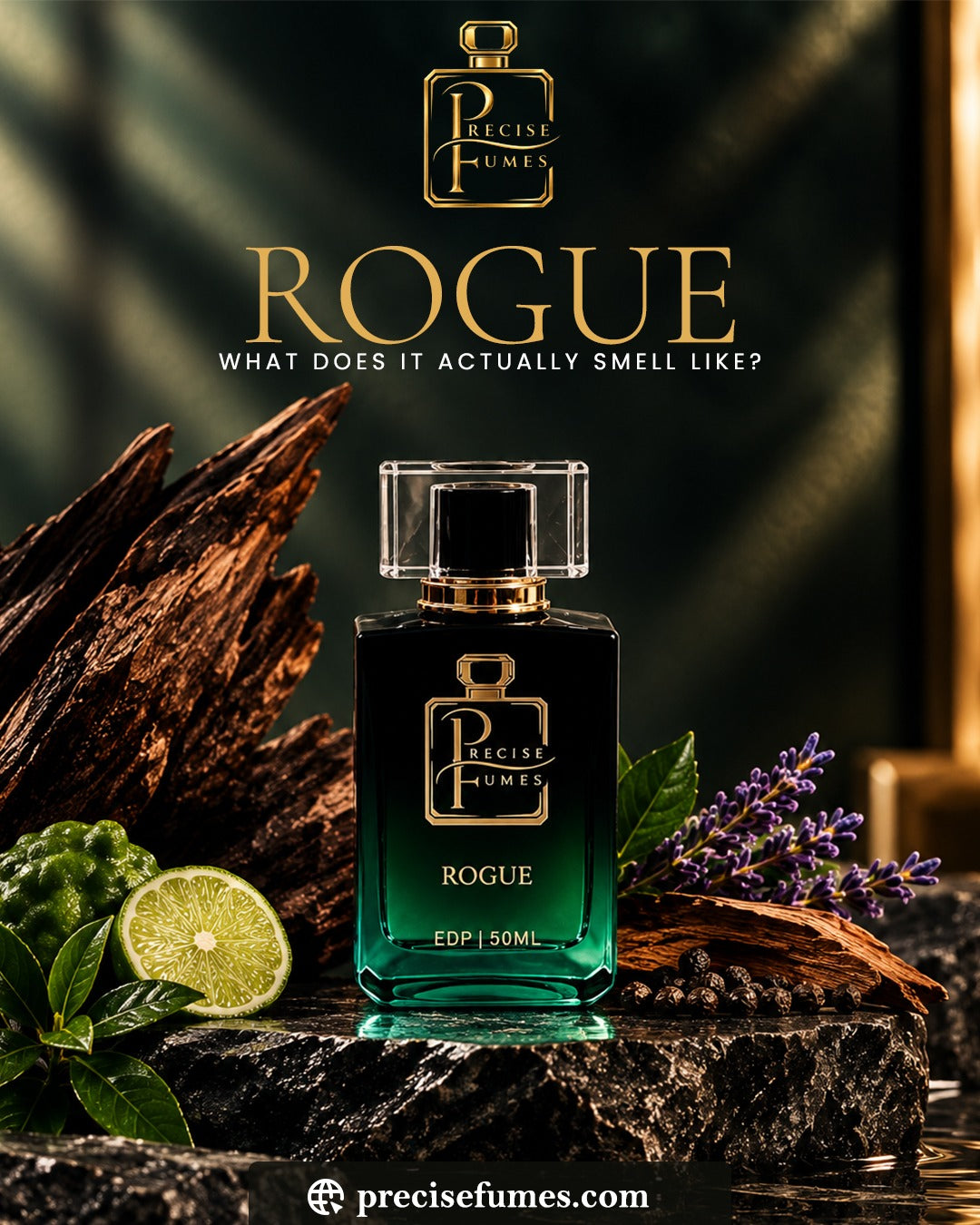 Rogue Long-Lasting Perfume for Men | Precise Fumes
