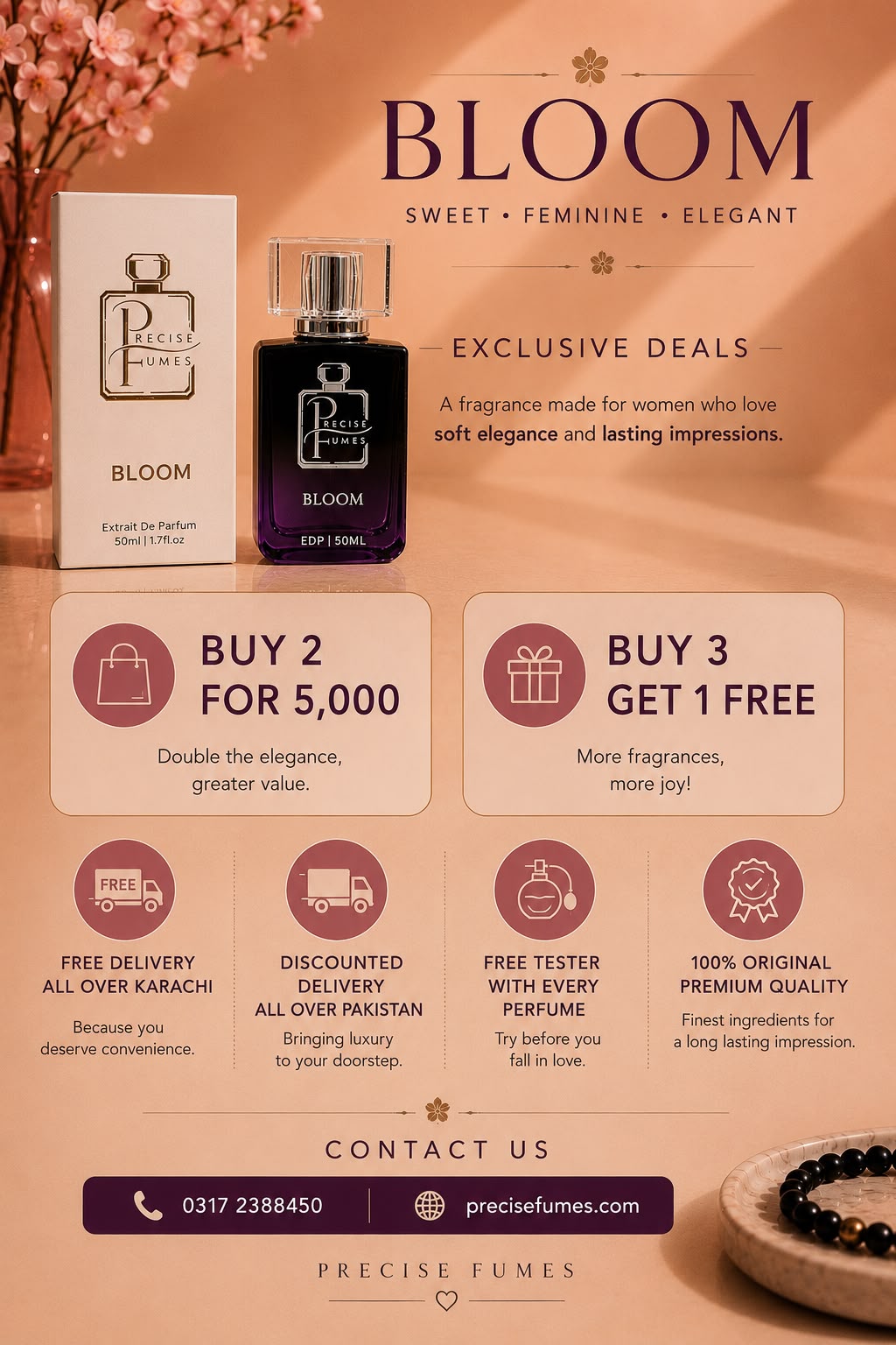 Bloom Fresh Perfume for Women in Pakistan | Precise Fumes