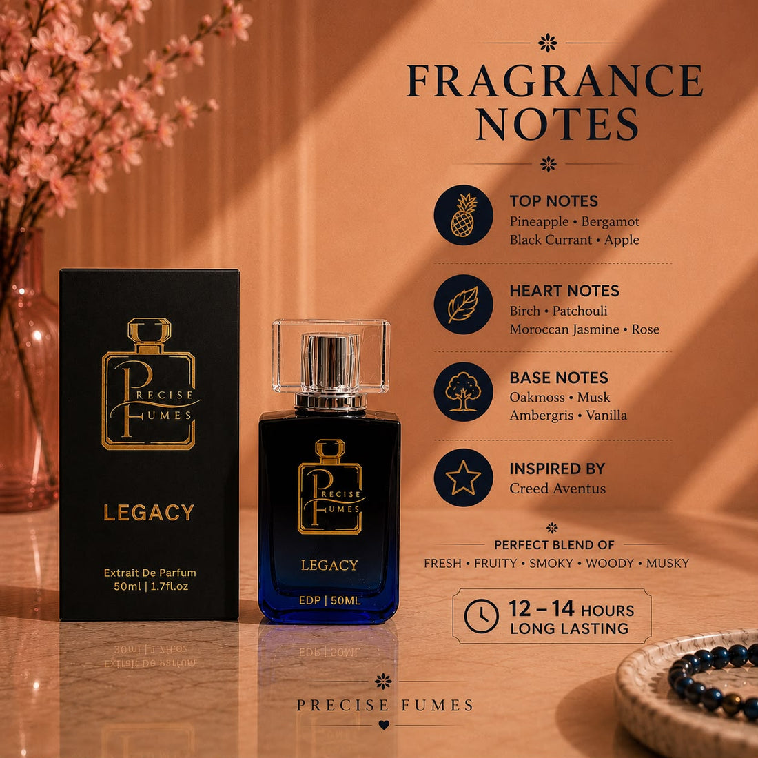 Legacy Long-Lasting Perfume for Men | Precise Fumes